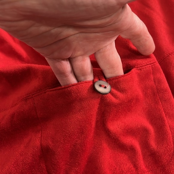 John Mark Butterfly Sleeves Suede Feeling Tunic Top Size Large - Picture 7 of 9